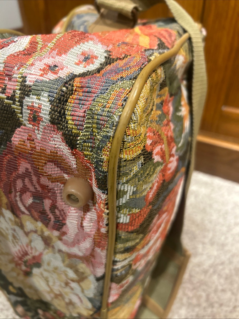 Adolfo Floral Tapestry Weekender Bag - Picture 8 of 11